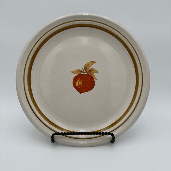 Vintage Chop Plate in Sweet Fruit Pattern by Mikado 12 Inch - Picture 2 of 5